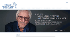 Desktop Screenshot of mozart-gesellschaft-dortmund.de